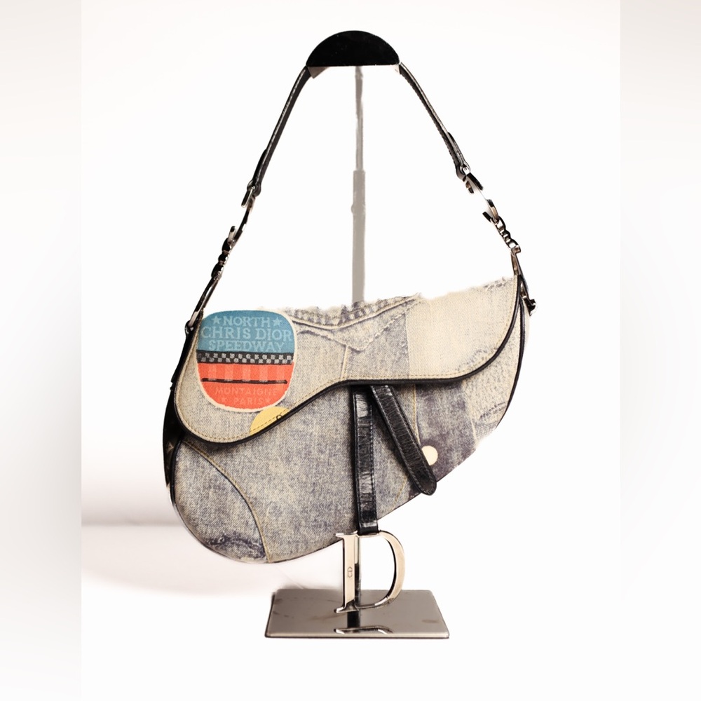 Christian Dior Speedway Mini Saddle Bag Vintage Galliano - Picture 9 of 9